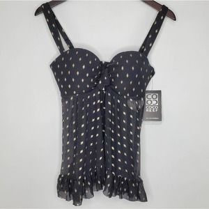 Coco Reef Allure Metallic-Print Tankini Top